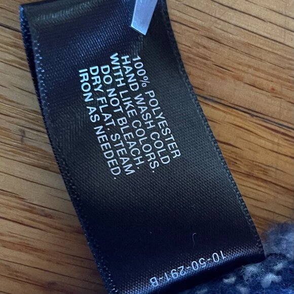 Mixit Ombre Scarf Blue Pink White Fringe | Soft Cozy Winter Wrap 80x20 | Chunky - Picture 5 of 5